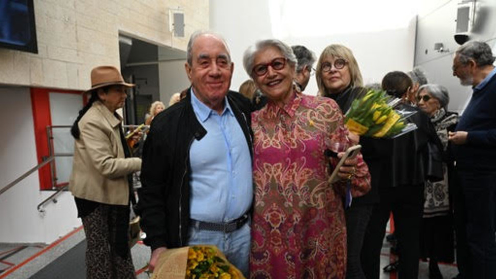 שרה סלע, אלפרד אקירוב (צילום: תמר מצפי)