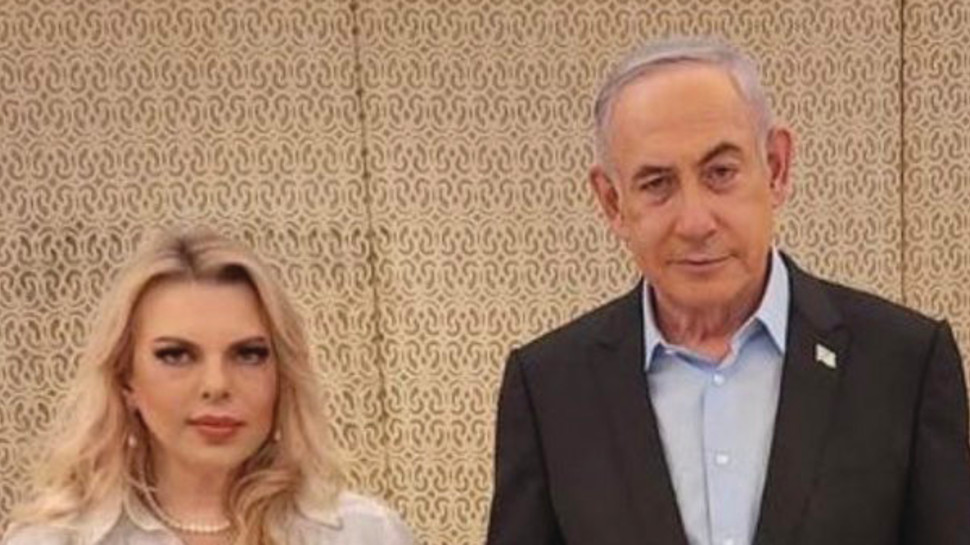 התמונה של בנימין ושרה נתניהו שעוררה סערה ברשת (צילום: שימוש לפי סעיף 27א')
