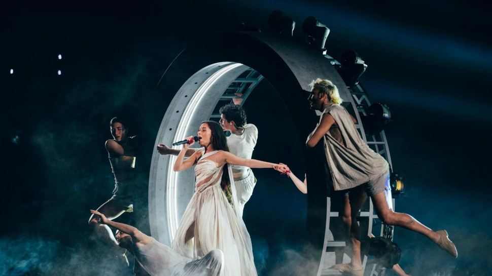 עדן גולן בחזרה הראשונה על במת האירוויזיון במאלמו (צילום: העמוד הרשמי של האירוויזיון)