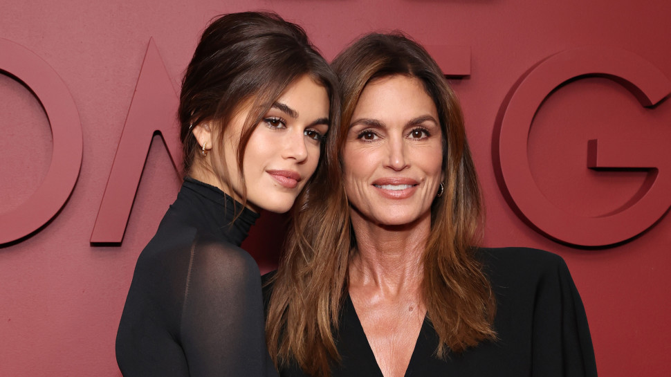 קאיה גרבר וסינדי קרופורד (צילום: Cindy Ord/Getty images)