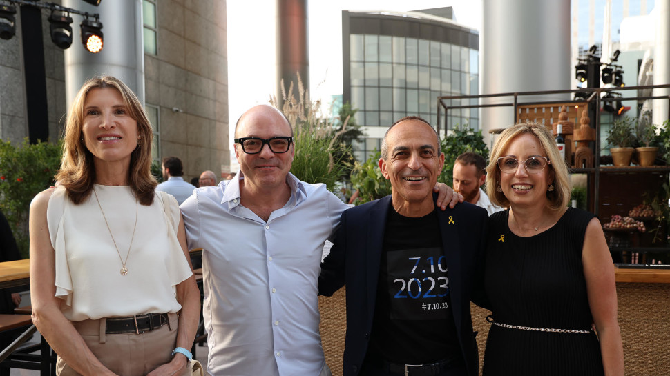 ורד רוט, רוני גמזו, יונתן קולבר, עירית קולבר (צילום: מנש כהן)