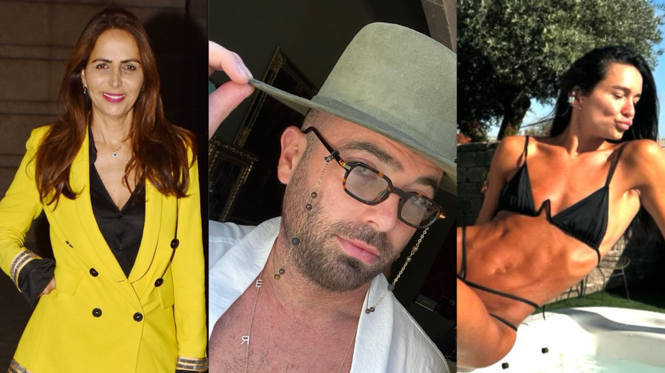 אדל בספלוב, עומר אדם , עינת שרוף (צילום: מאיר כהן,צילום מסך אינסטגרם)