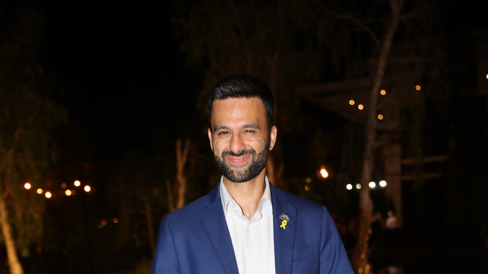 יוסף חדאד בחתונה של ליאל אלי ושי עמר (צילום: אור גפן)