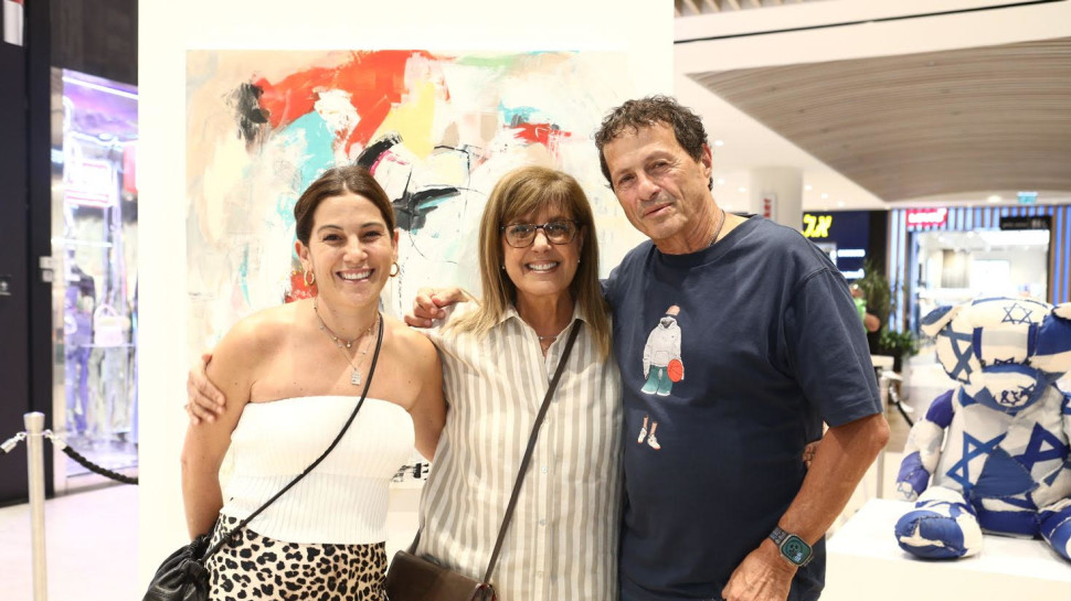 אודי אנג'ל, קארין אנג'ל וליאורה עופר (צילום: אסף לב)