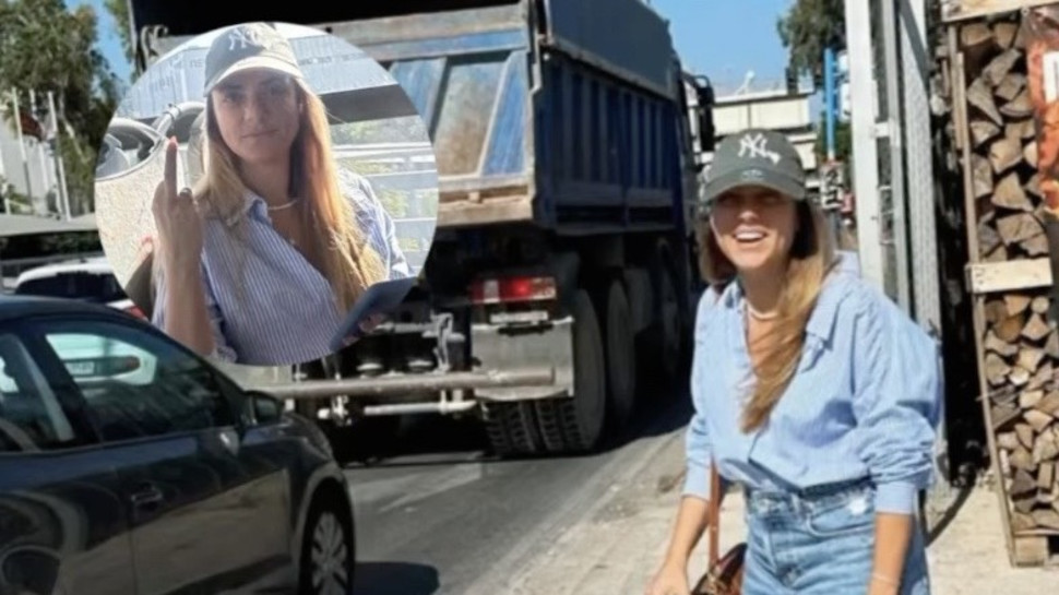 שירי מימון עוצרת טרמפים באתונה (צילום: צילום מסך מתוך האינסטגרם)