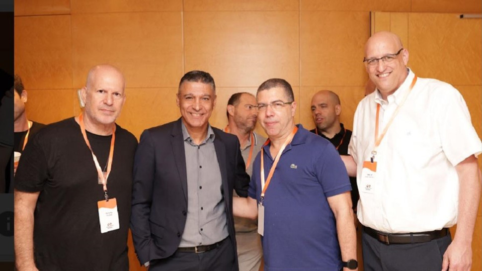דני מאור, אריק קליינשטין, משה לארי וטל ברנח  (צילום: באדיבות בנק מזרחי טפחות)