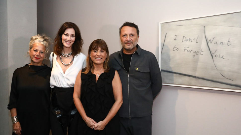 ארתור אסבג, טניה כהן-עוזיאלי, מראווה אסבג ומרי שק  (צילום: סיון פרג')