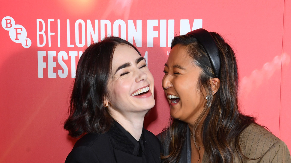 לילי קולינס ואשלי פארק (צילום: Joe Maher/Getty Images for BFI)