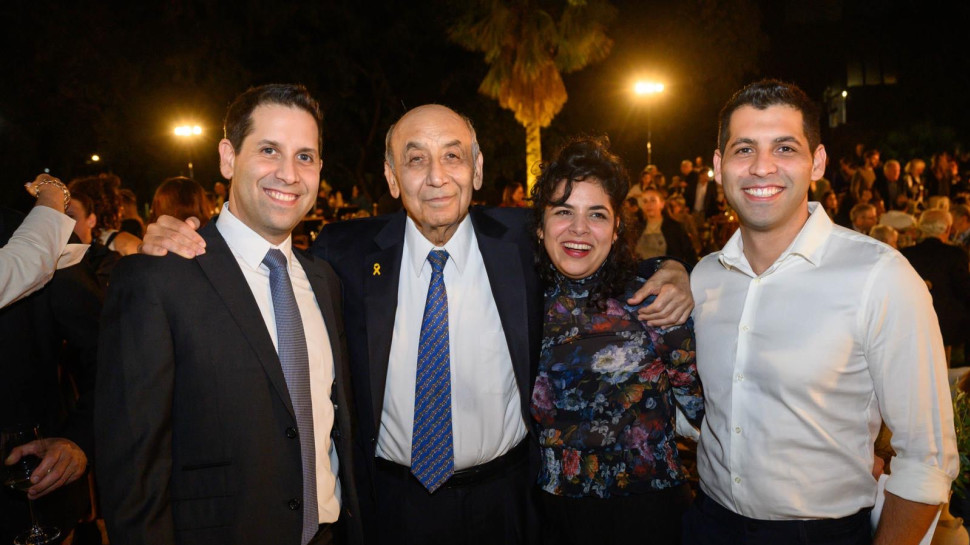 יוני סוארי, גילי סוארי, יצחק סוארי וגרי סוארי (צילום: מכון ויצמן למדע)