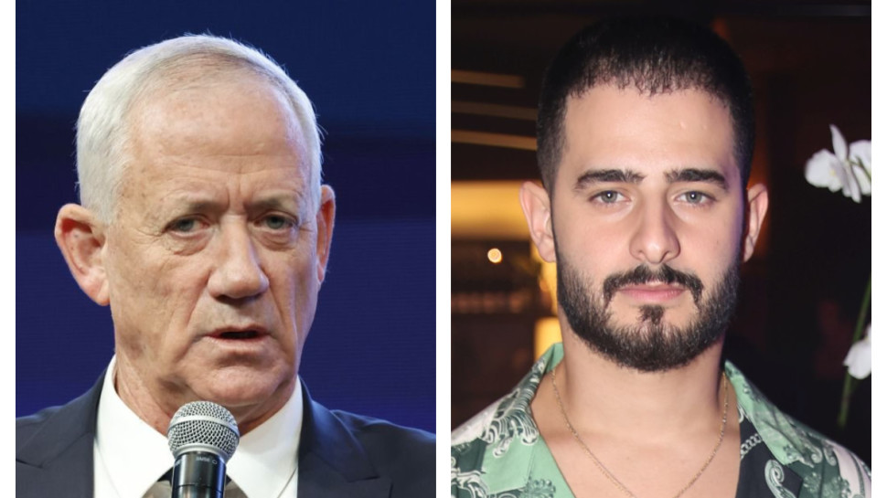עדן חסון ובני גנץ (צילום: אור גפן,איציק בלניצקי)