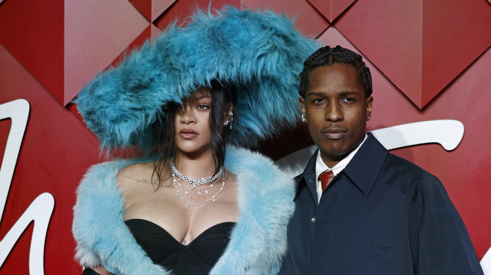 ריהאנה ו-A$AP Rocky (צילום: BENJAMIN CREMEL/AFP via Getty Images)