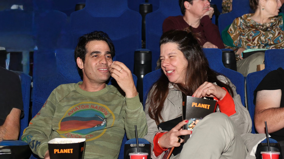 אביב גפן ואשתו שרון (צילום: אור גפן)