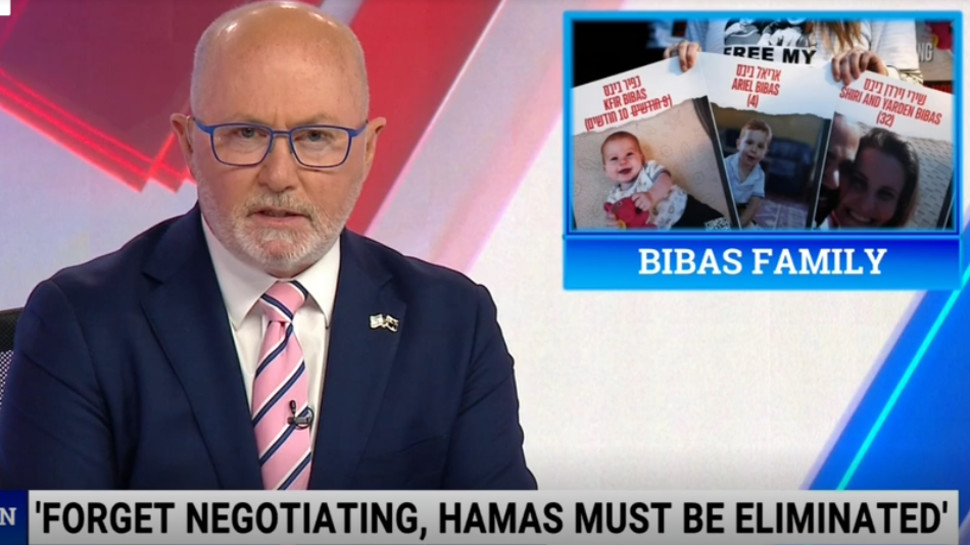 מגיש סקיי ניוז על הביבסים (צילום: SKYNEWS)