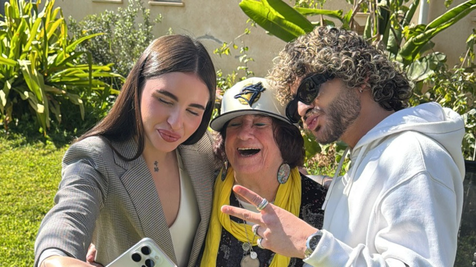 נס וסטילה במפגש עם בלה חיים (צילום: מטא)