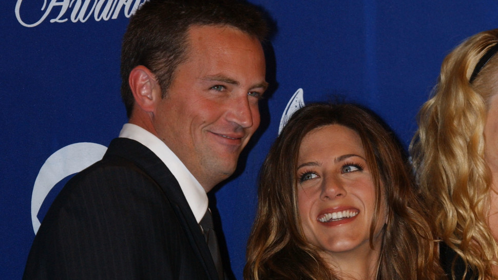 ג'ניפר אניסטון ומת'יו פרי (צילום: Jon Koplaff/Getty Images)