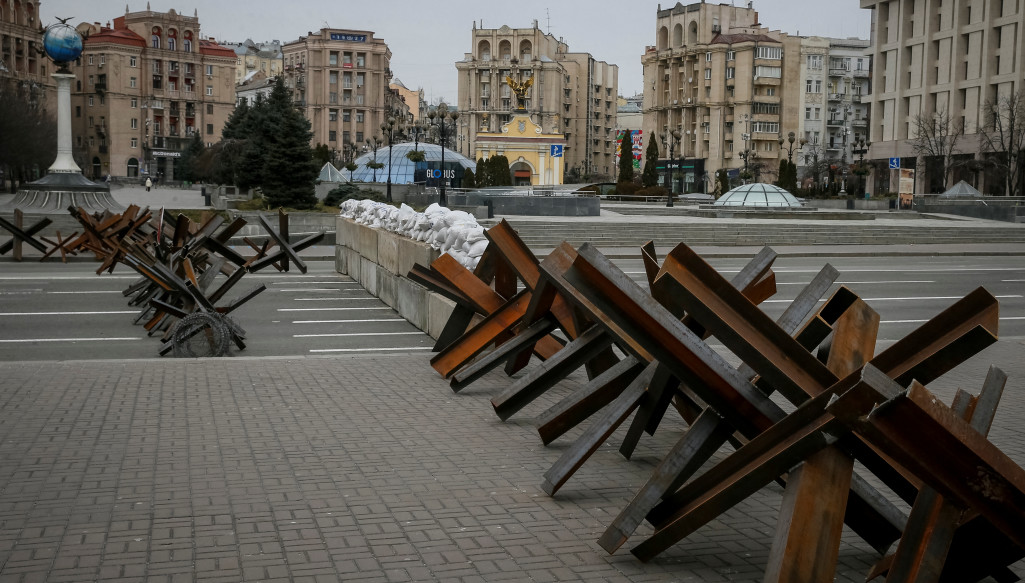הכנות לתקיפה הרוסית בקייב, אוקראינה (צילום: רויטרס)