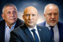 אביגדור ליברמן, נפתלי בנט, גדי איזנקוט (צילום: פלאש 90)