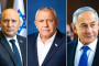 בנימין נתניהו, גדי איזנקוט, נפתלי בנט (צילום: פלאש 90,דוברות מפלגת ישר)