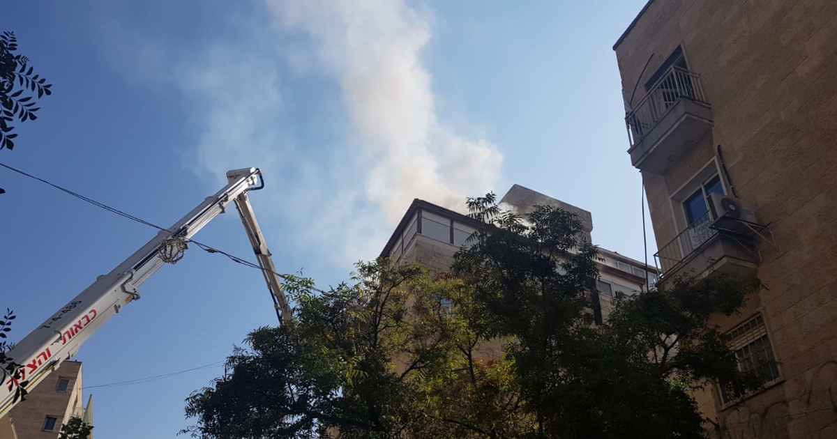 שריפה בירושלים: אדם בן 50 נפגע באורח אנוש | מעריב