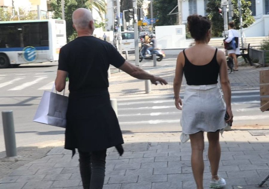 אורי גוטליב ובת זוגו  (צילום: פול סגל)
