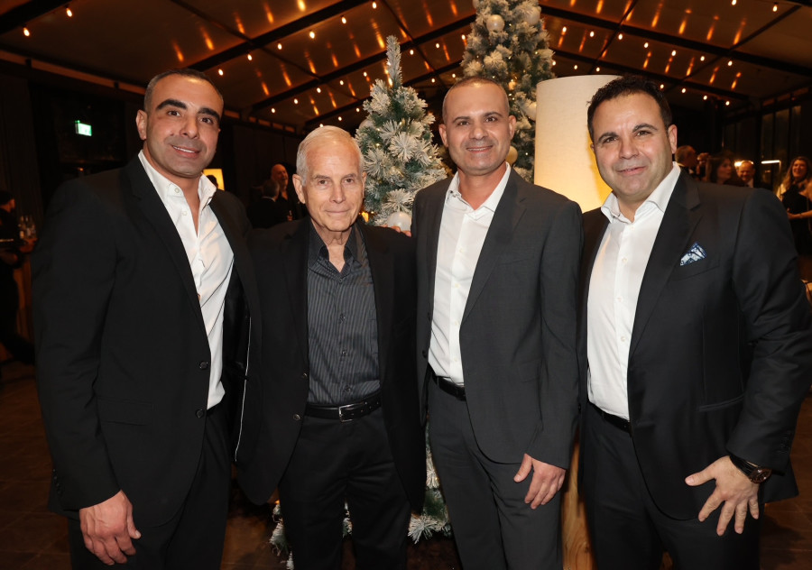 עלא טנוס, אליאס טנוס, רפי ביסקר ו-וסים טנוס  (צילום: רפי דלויה)