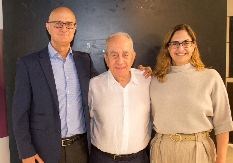 רוית הוברפלד, אלפרד אקירוב ודני בן שחר (צילום: עומר לוי)