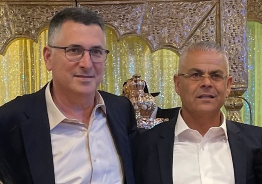 מישל בוסקילה וגדעון סער (צילום: ללא)