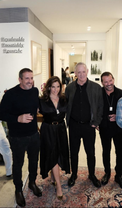 בני גנץ, נועה תשבי, איל וולדרמן (צילום: צילום מסך מתוך האינסטגרם)