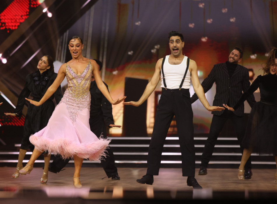 אמיר שורוש וסנה סוקול בגמר "רוקדים עם כוכבים" (צילום: קשת 12)
