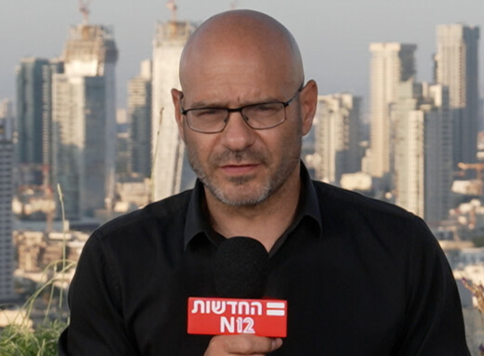 אוהד חמו בערוץ 12 (צילום: ערוץ 12)