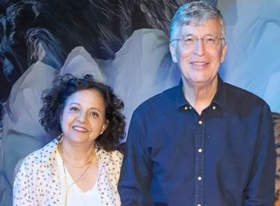 אבשלום קור ואשתו (צילום: שוקה כהן)