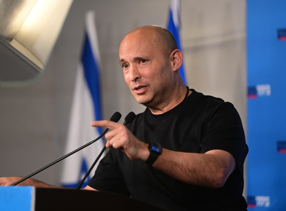 נפתלי בנט, כנס תפיסת הביטחון של ישראל (צילום: אבשלום ששוני)