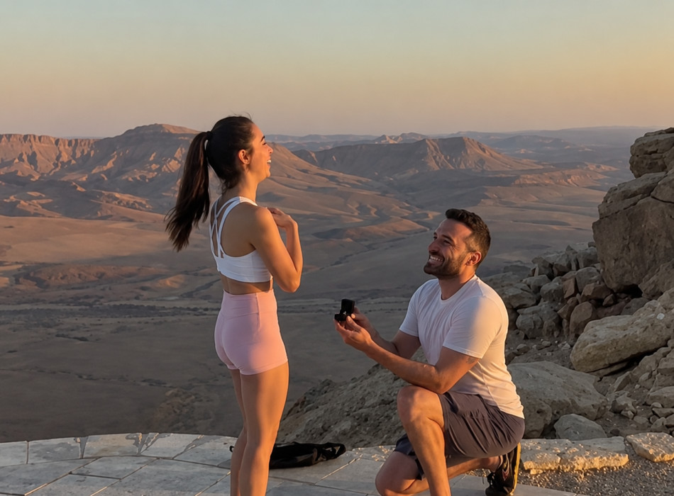 ענבר טויזר ובן זוגה (צילום: פרטי)