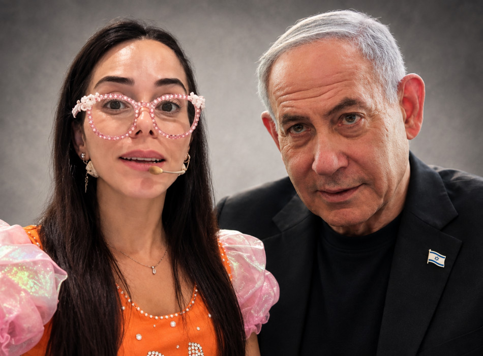 מאייקי ובנימין נתניהו (צילום: פלאש 90,צילום מסך)