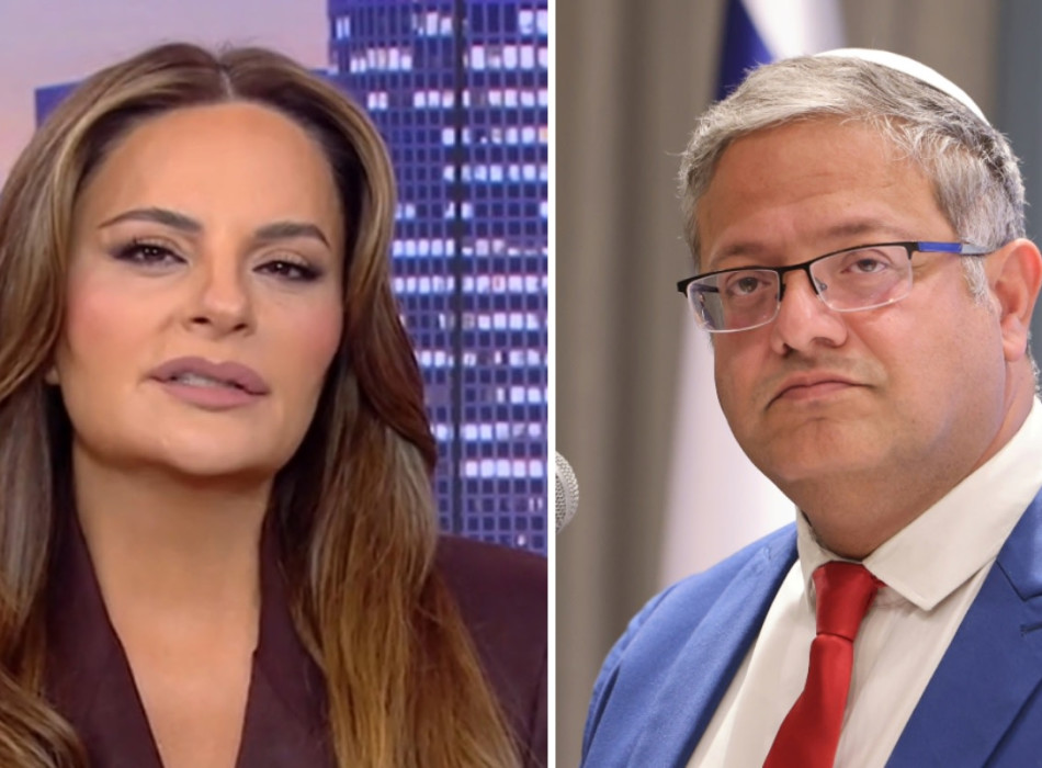 אופירה אסייג, איתמר בן גביר (צילום: אבשלום ששוני,קשת 12)