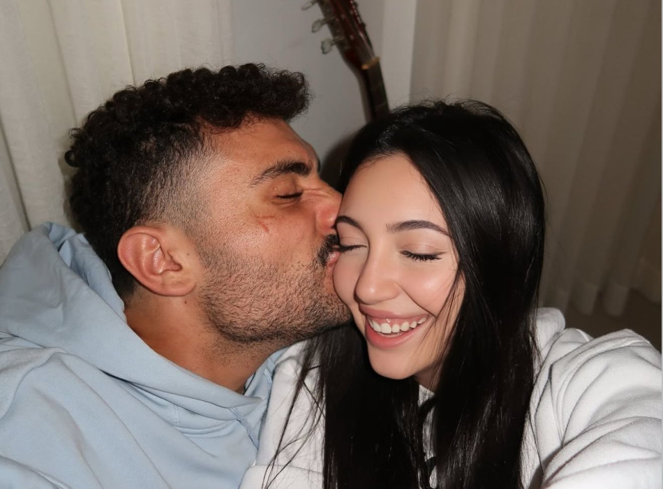 יובל רפאל ועידו מלכה בתמונה זוגית ראשונה (צילום: מתוך אינסטגרם)