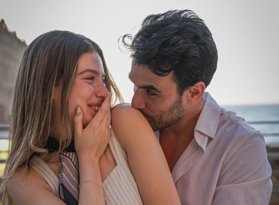 היא אמרה כן! תום חיימוב ושחר צ'רנס מאורסים (צילום: אורן אטדגי )