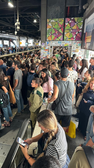 עומסים חריגים ברכבת ישראל