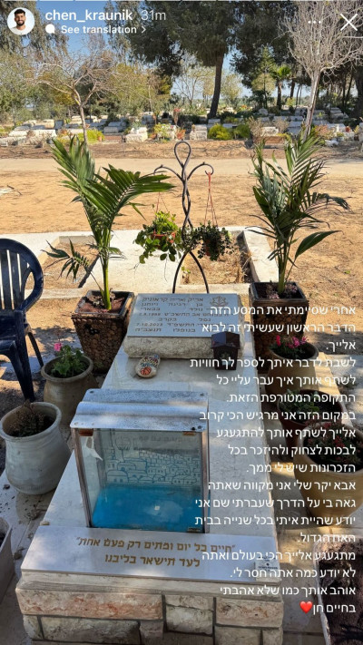 הסטורי של חן קראוניק (צילום: אינסטגרם)