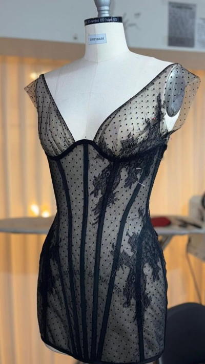 שמלת הגמר של אלאיה הוף (צילום: אינסטגרם)