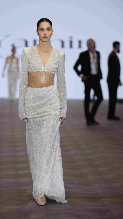 קולקציית 2026 של המעצבת ליאל ימין בשבוע האופנה (צילום: עומרי רוזנגרט)