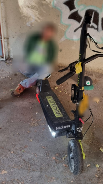 הקורקינט של אבי נוסבאום שנגב - והוחזר (צילום: דוברות המשטרה)