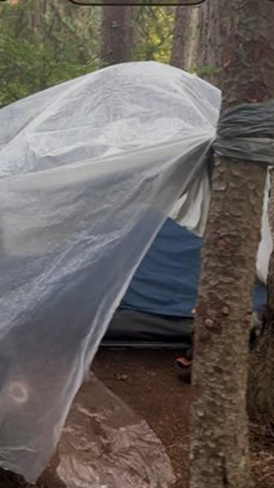 האוהל בו נמצא הגבר שנעלם