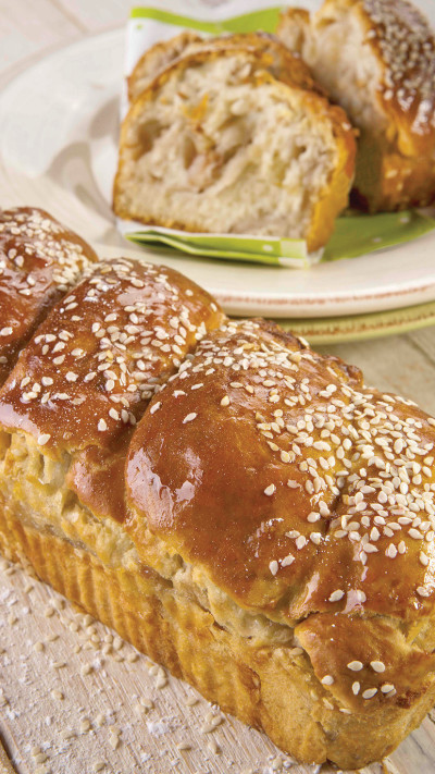 גלילת שמרים תפוחים ומשמש