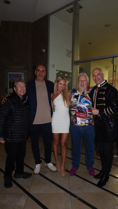 קובי מימון ודניאלה לוגסי, באירוע יום ההולדת של אבנר מכטינגר (צילום: פרטי)