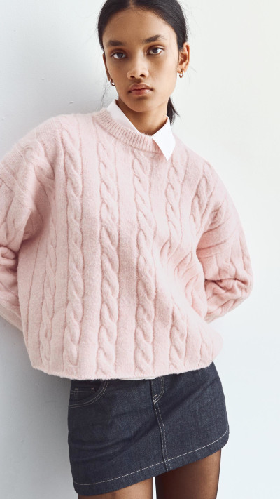 סוודר בסריגה עבה | ברשקה (צילום: אתר רשמי)