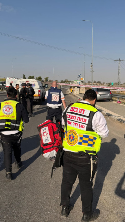 זירת הפיגוע בגוש עציון 