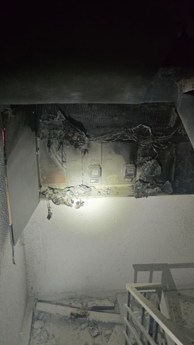 שריפה בבניין בבאר שבע