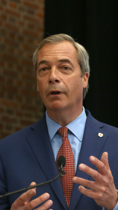 מתמודד עם האשמות על אנטישמיות. נייג'ל פרג'