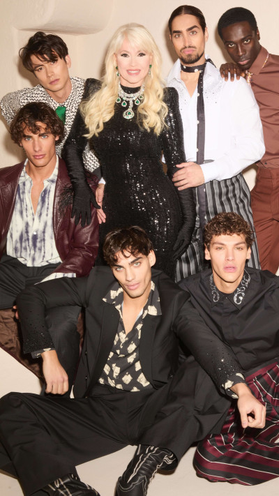 פנינה רוזנבלום ושון בלאיש על סט הצילומים (צילום: כריסטיאנו מירטי)